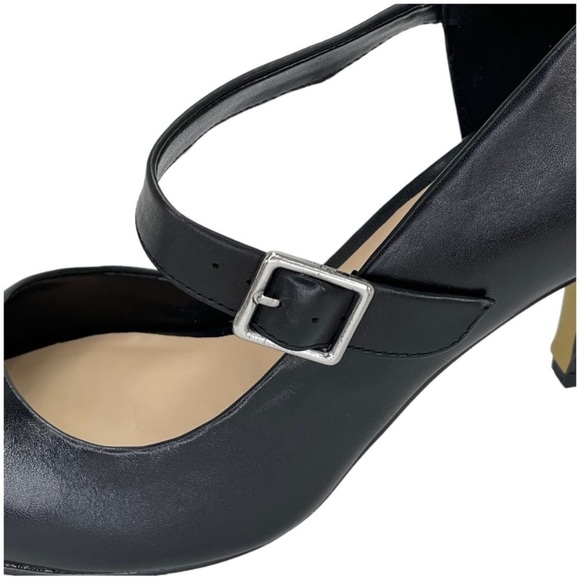 NWT Bella Vita Dawson Nordstrom Black Leather Ankle Strap High Heels Pumps 5.5 - Picture 3 of 8